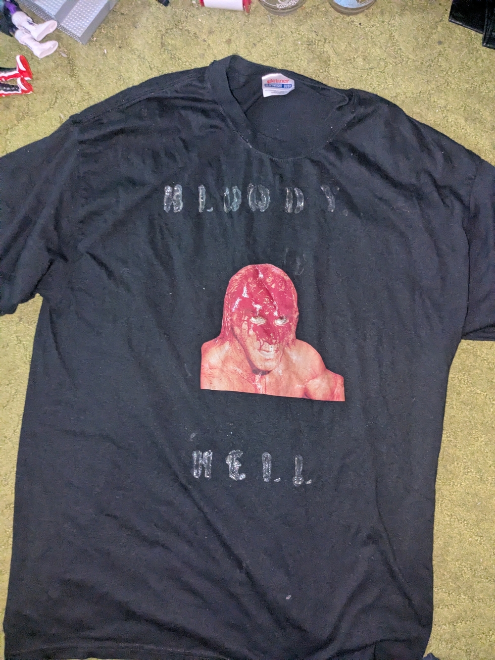 Superstar Billy Graham  Black "Bloody Hell" Short-Sleeve Graphic Tee